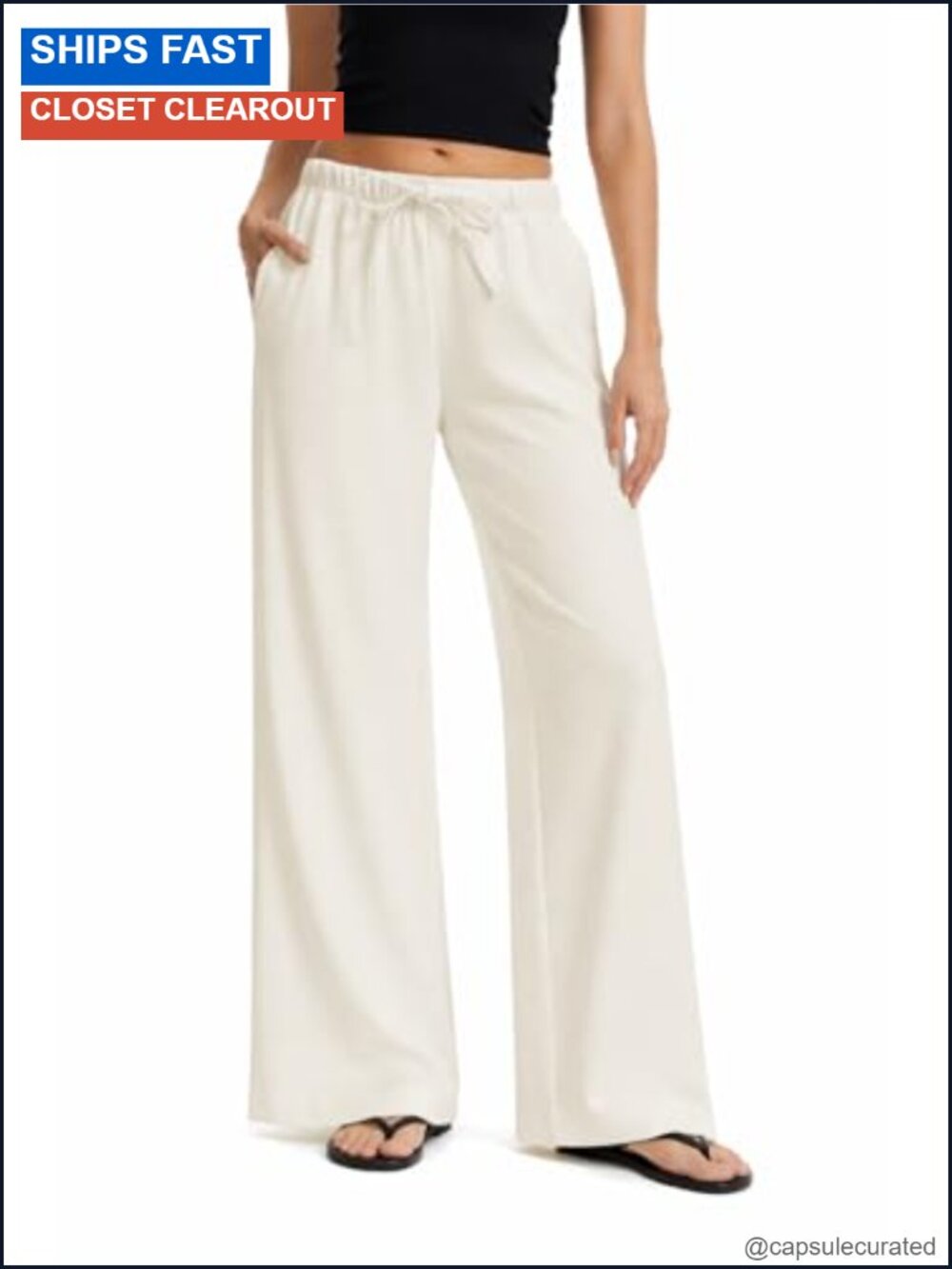 Women's Wide Leg Crepe Pants Wrinkle Resistant Travel Business Casual